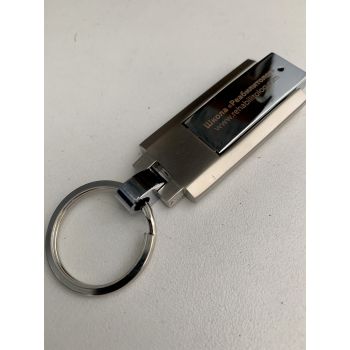 Флеш память USB объемом 32 GB - Металлическая с логотипом Школы Реабилитолог